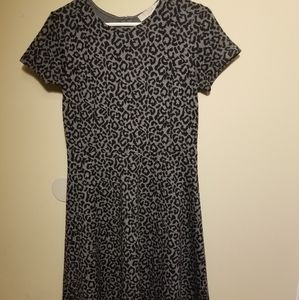 LOFT cheetah print fit and flare dress size 2T